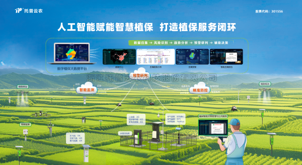 深化“AI+植保”融合应用，浙江托普云农科技股份有限公司打造数智植保全链路闭环